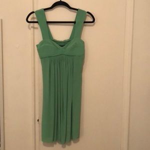 Green black halo dress